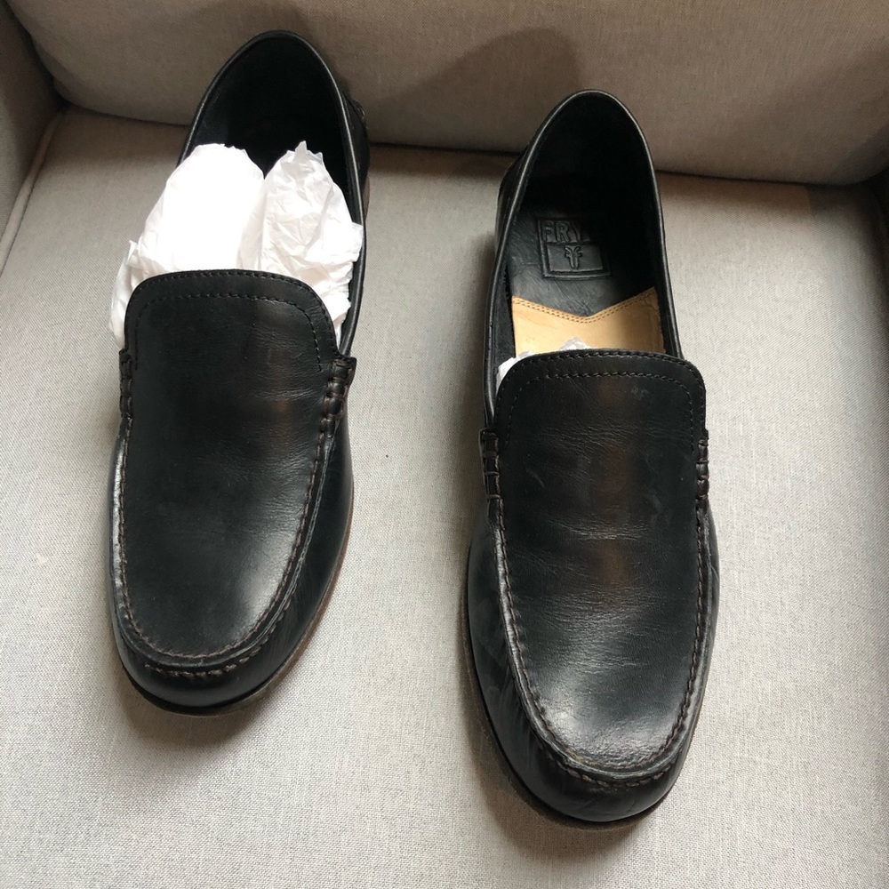 Frye Lewis Leather Venetian Loafers